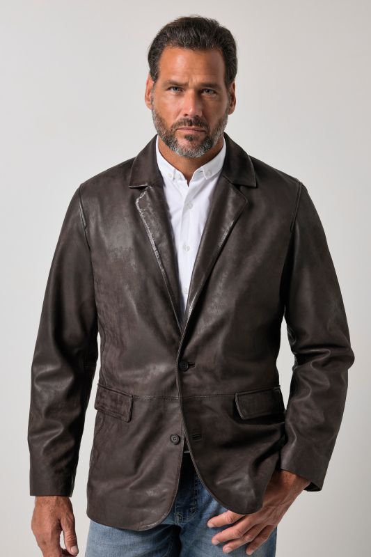 Leather blazer