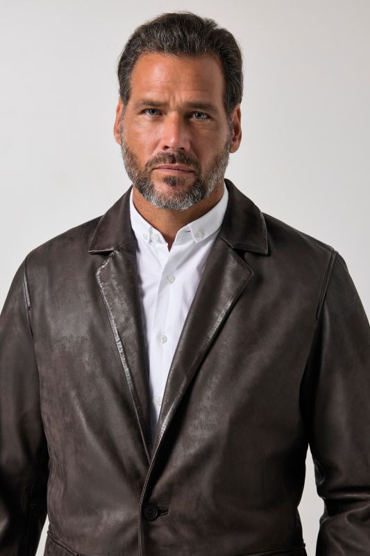 Leather blazer