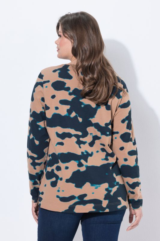 Allover Printed Long Sleeve Tee