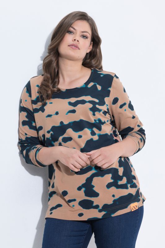 Allover Printed Long Sleeve Tee