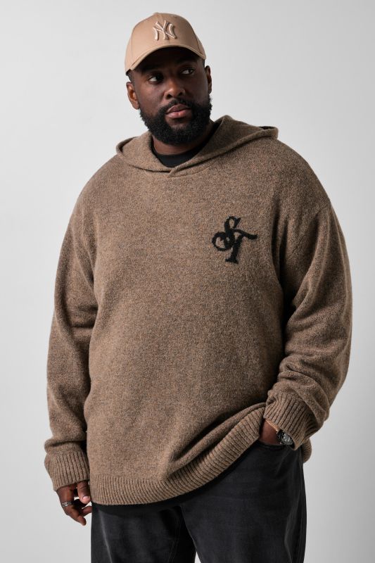 STHUGE knit hoodie