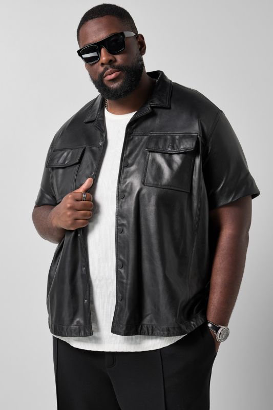 STHUGE leather shirt