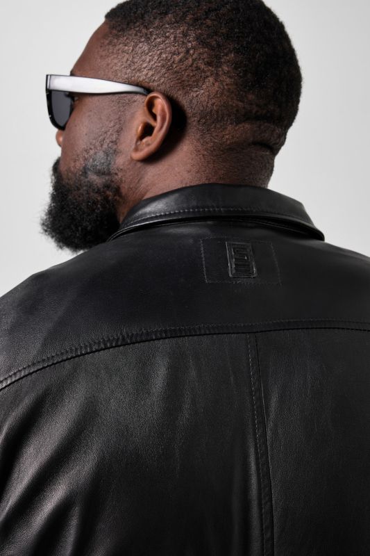 STHUGE leather shirt