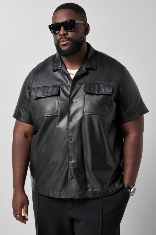 STHUGE leather shirt