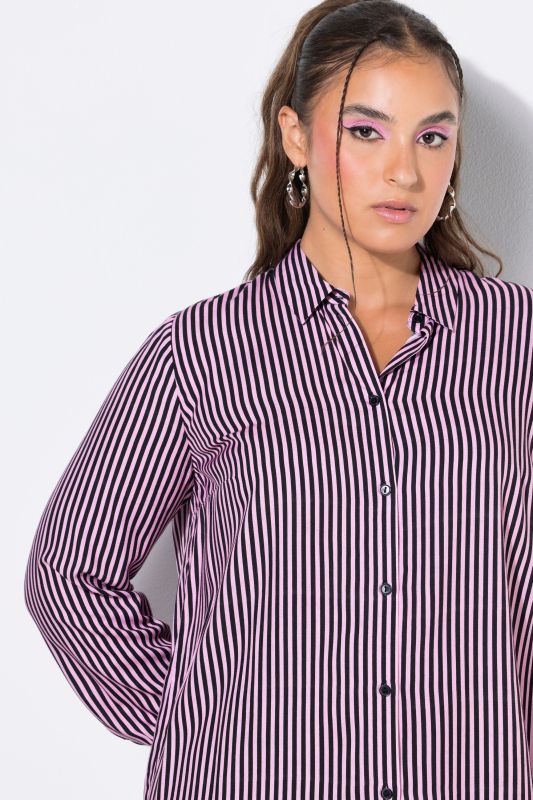 Striped Boxy Shirt Blouse