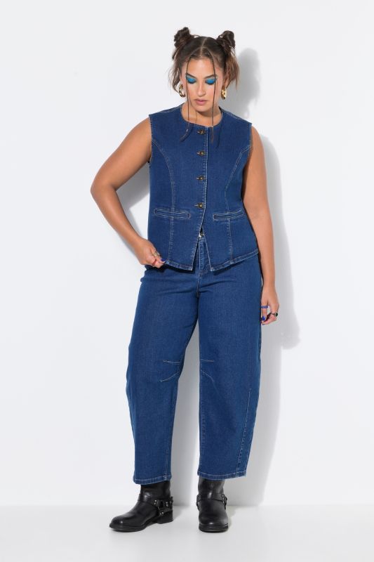 Princess Seam Stretch Fit Denim Vest