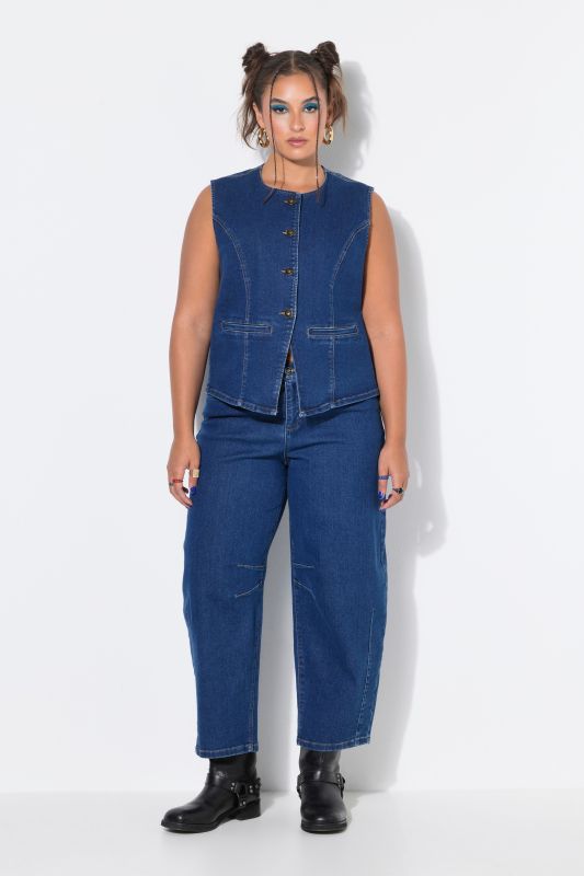 Princess Seam Stretch Fit Denim Vest