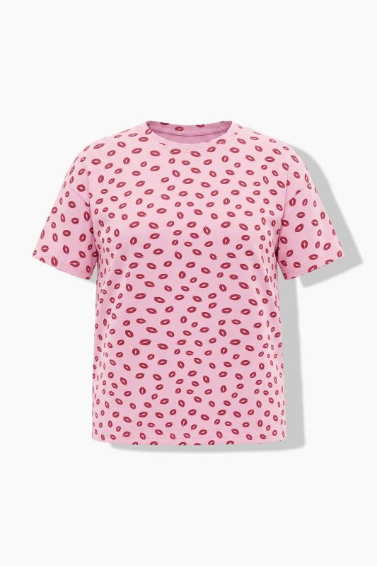 Kiss Print Short Sleeve Tee