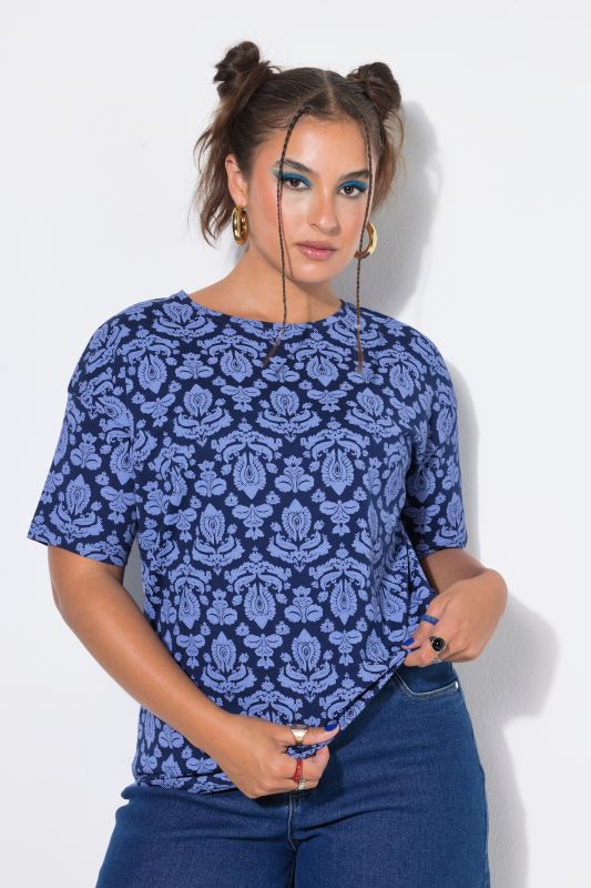 Ornate Print Short Sleeve Tee