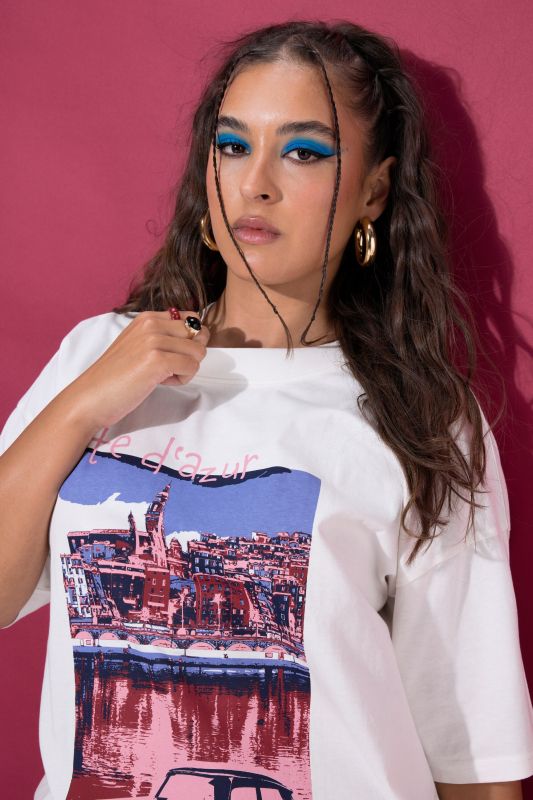 Côte d'Azur Oversized Graphic Tee