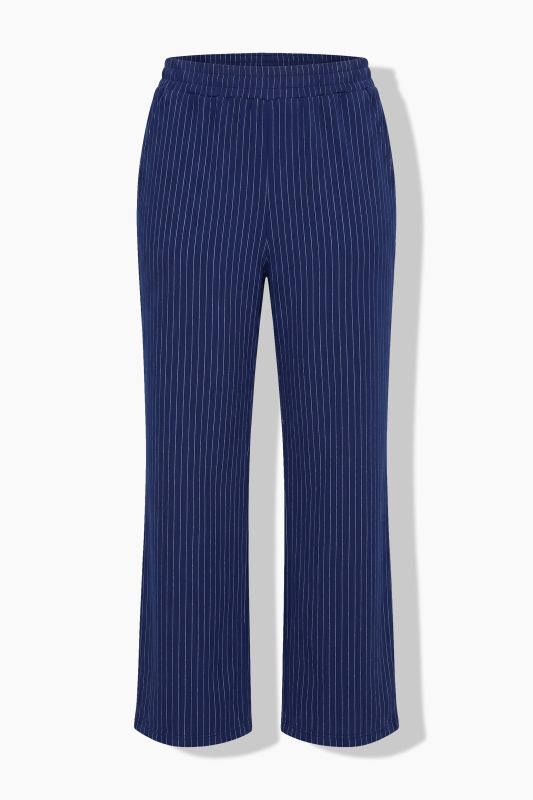 Pinstripe Elastic Waist Pants