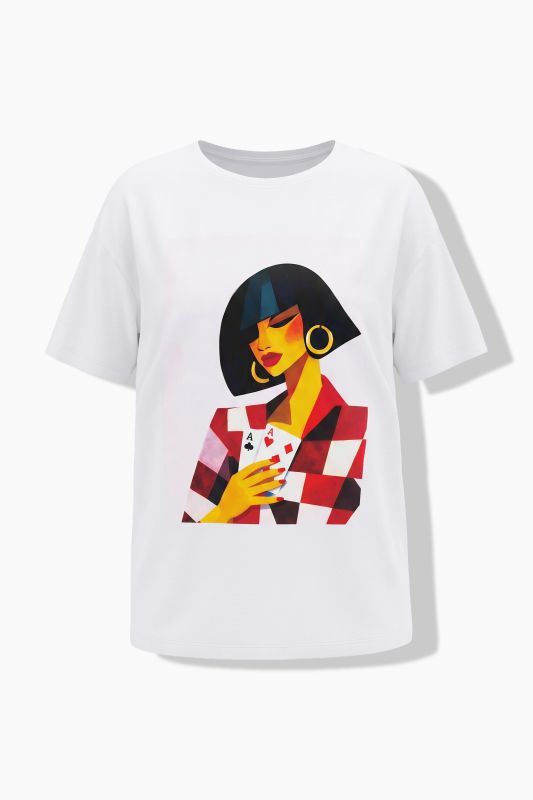 Pair of Aces Oversized Graphic Tee