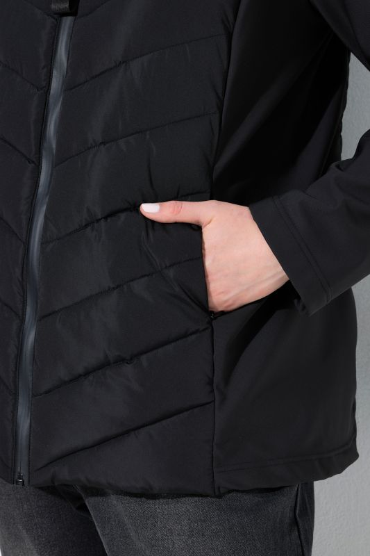HYPRAR Mixed Material Quilted Jacket