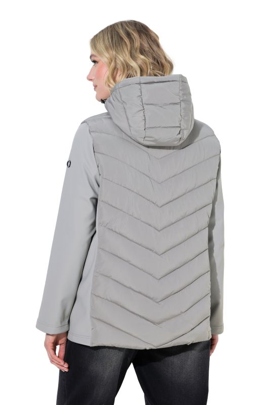 HYPRAR Mixed Material Quilted Jacket