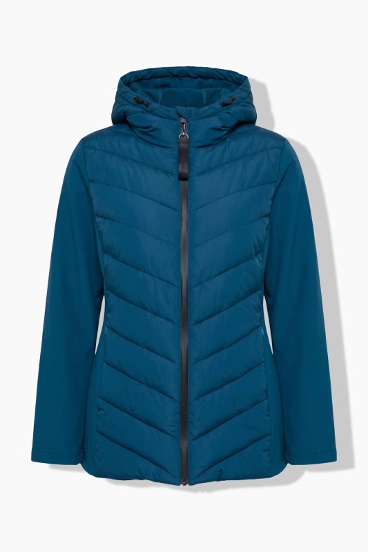 HYPRAR Mixed Material Quilted Jacket