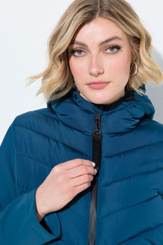 HYPRAR Mixed Material Quilted Jacket