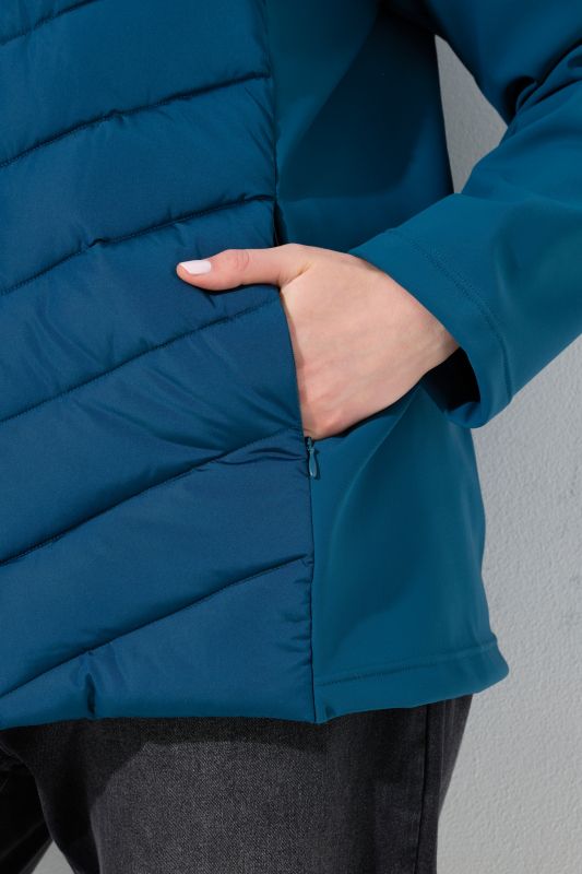 HYPRAR Mixed Material Quilted Jacket