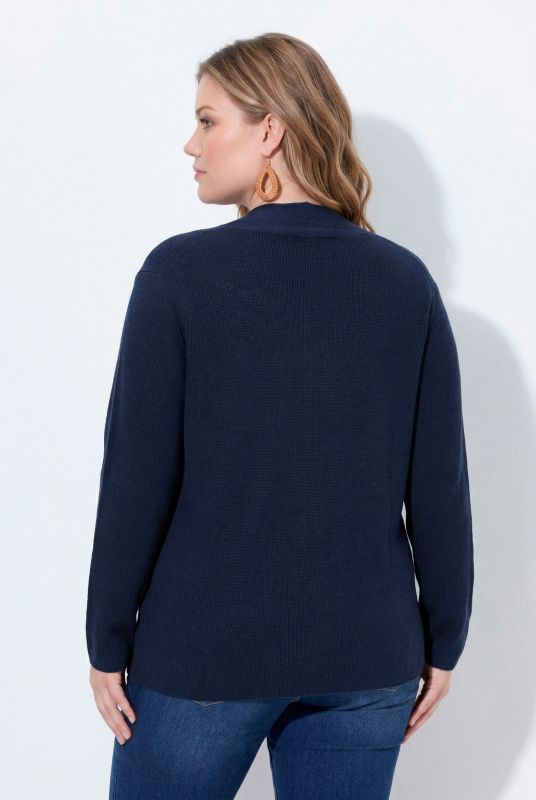 Eco Cotton Long Sleeve V-Neck Sweater