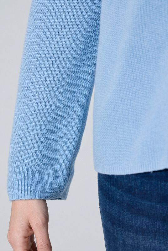 Eco Cotton Long Sleeve V-Neck Sweater