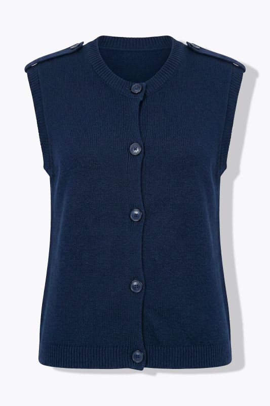 Eco Cotton Crew Neck Sweater Vest