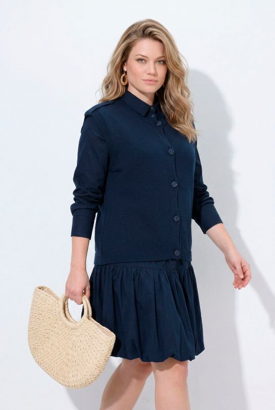 Eco Cotton Crew Neck Sweater Vest