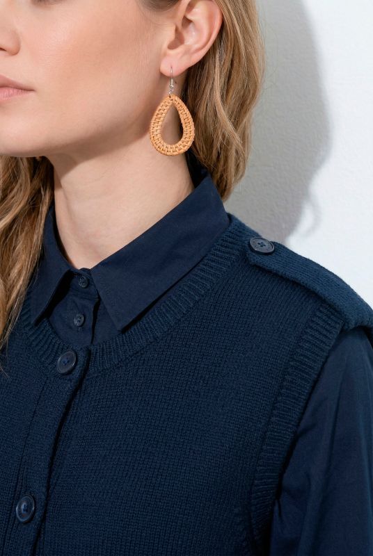 Eco Cotton Crew Neck Sweater Vest