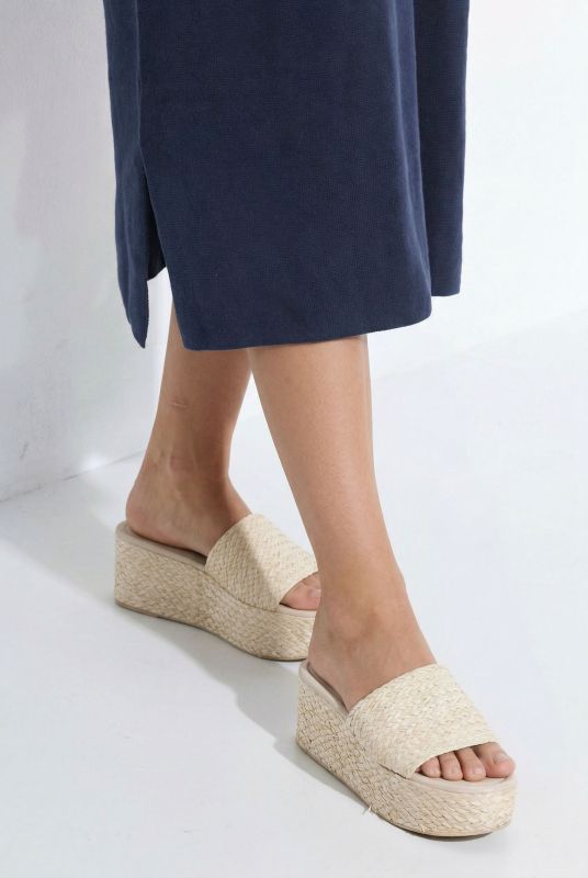 Eco Cotton Rolled Edge V-Neck Sweater Dress