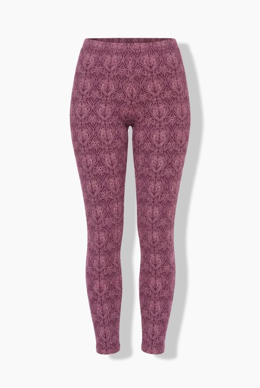Eco Cotton Jacquard Print Stretch Fit Leggings