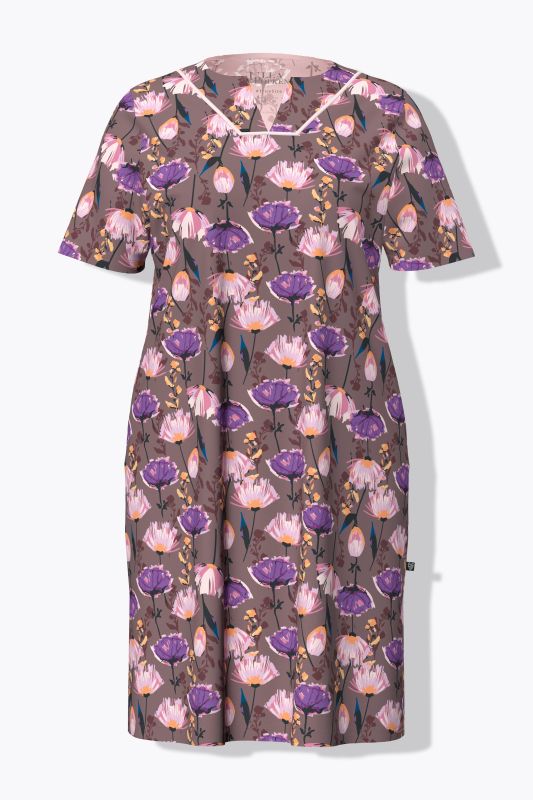 2 Pack Short Sleeve Sleep Tees- Floral Bloom