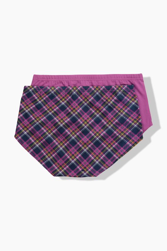2 Pack Eco Cotton Panties- Argyle