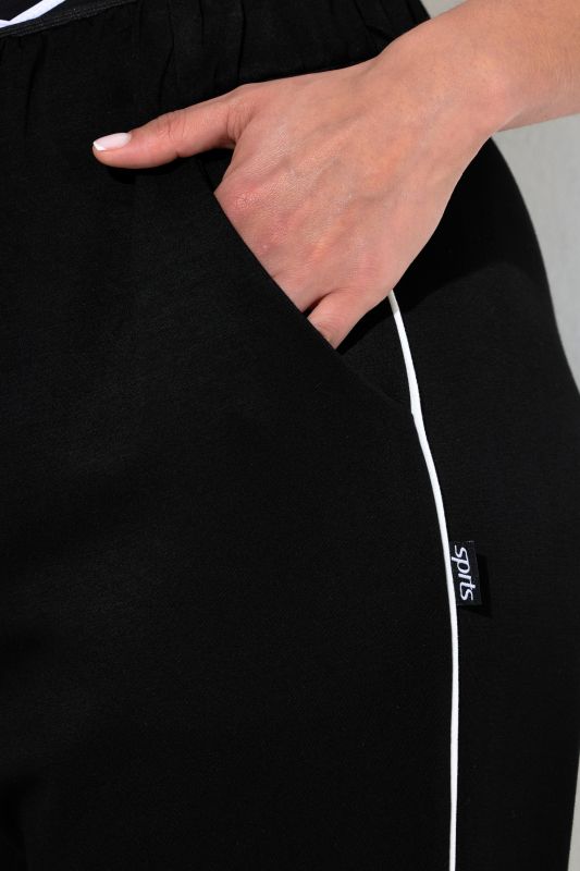 Side Stripe Elastic Waist Joggers