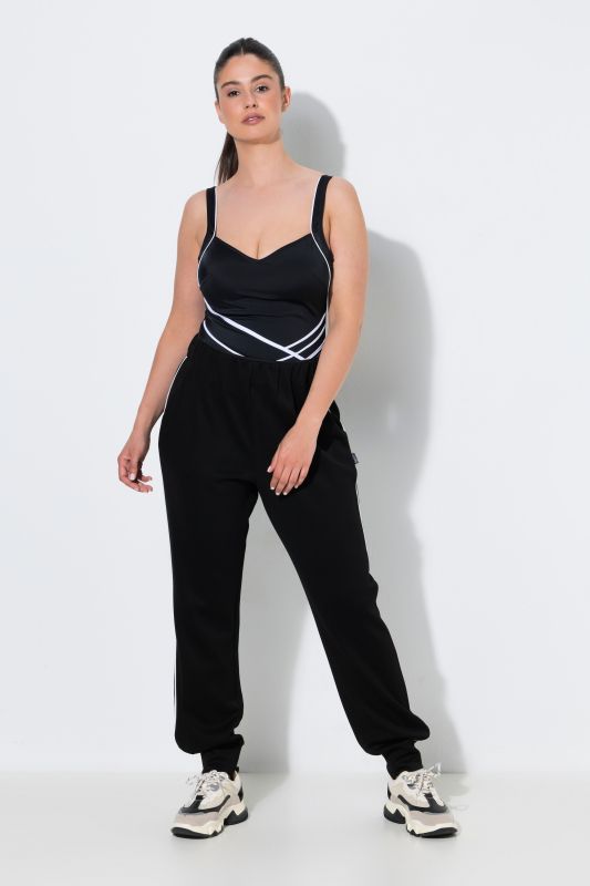 Side Stripe Elastic Waist Joggers