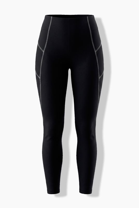 Reflective Detail Stretch Fit Athletic Leggings