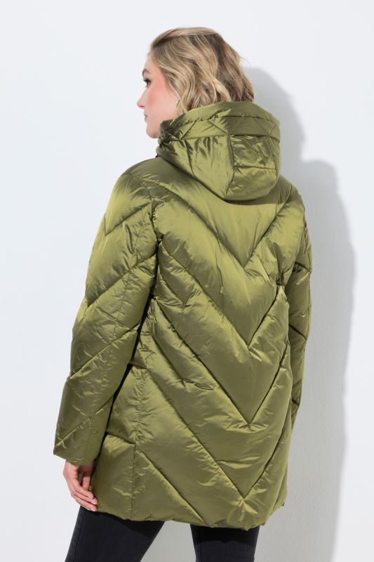 HYPRAR Glossy Quilted Puffer Coat