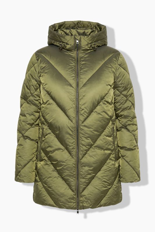 HYPRAR Glossy Quilted Puffer Coat