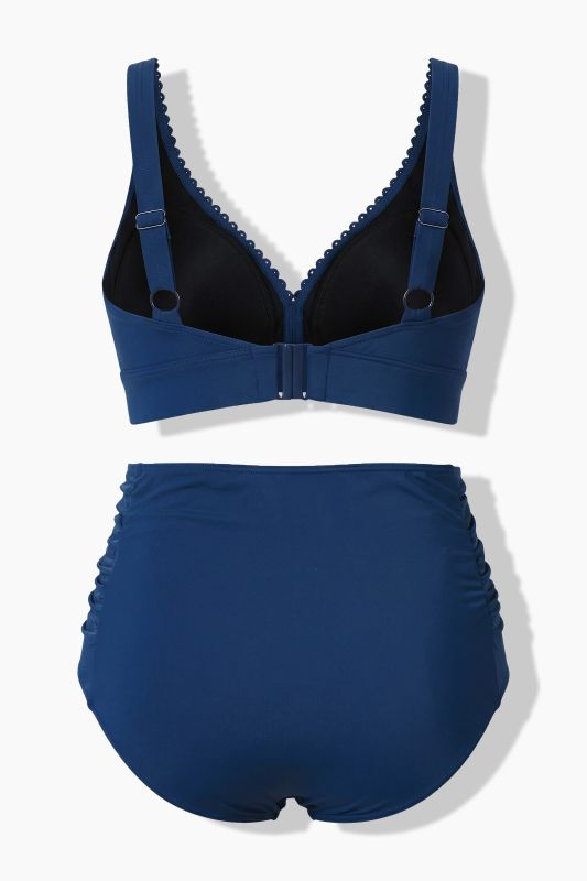 Ribbon Trim Two Piece Bikini Set