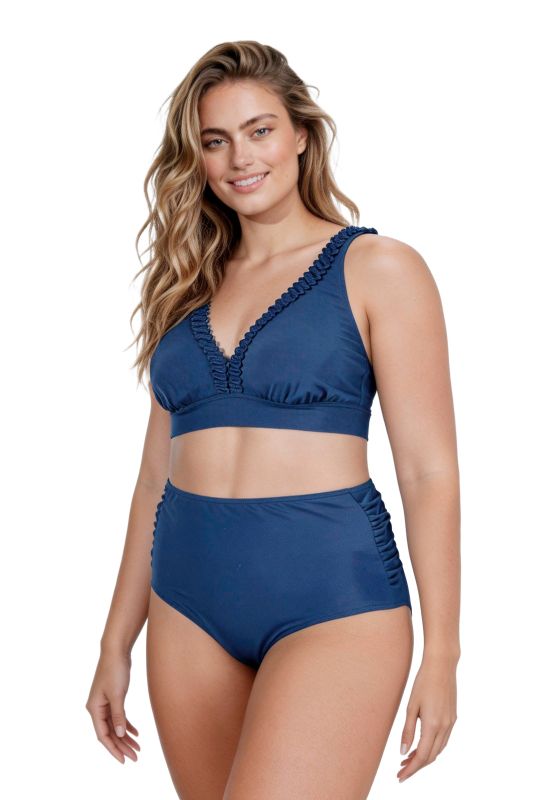 Ribbon Trim Two Piece Bikini Set