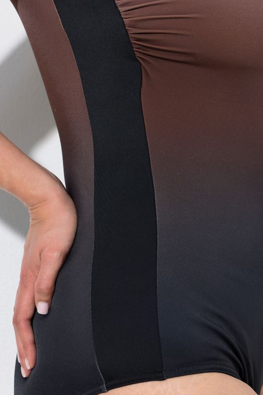Zip Front One Piece Swimsuit