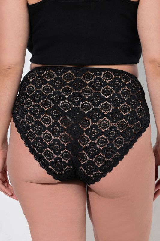 3 Pack TruYou Openwork Floral Midi Briefs