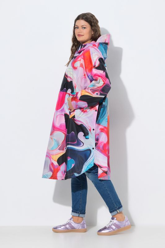 Water Marble Rain Poncho
