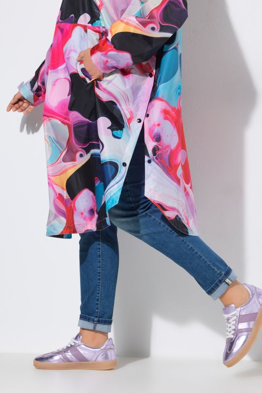 Water Marble Rain Poncho