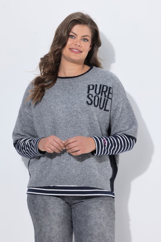 PURE SOUL Short Sleeve Sweater
