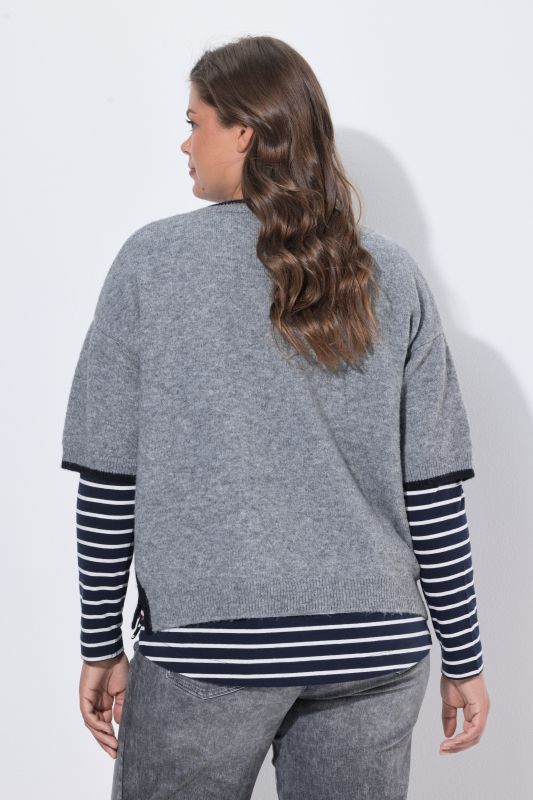 PURE SOUL Short Sleeve Sweater