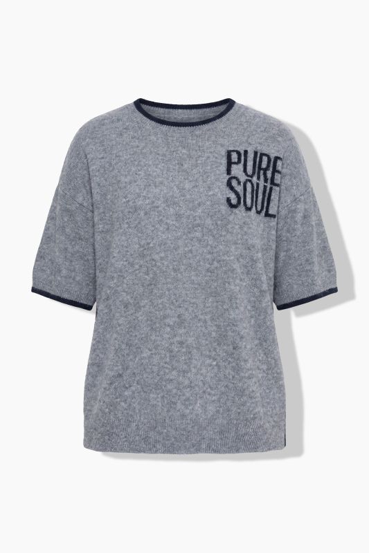 PURE SOUL Short Sleeve Sweater