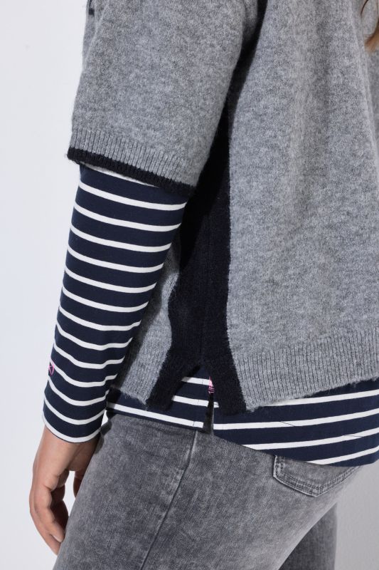 PURE SOUL Short Sleeve Sweater