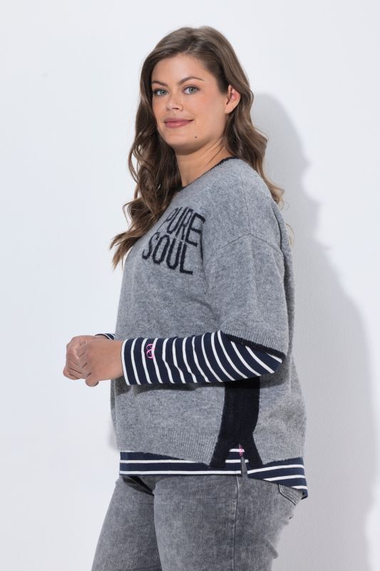 PURE SOUL Short Sleeve Sweater