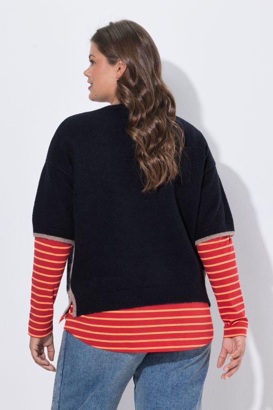 PURE SOUL Short Sleeve Sweater