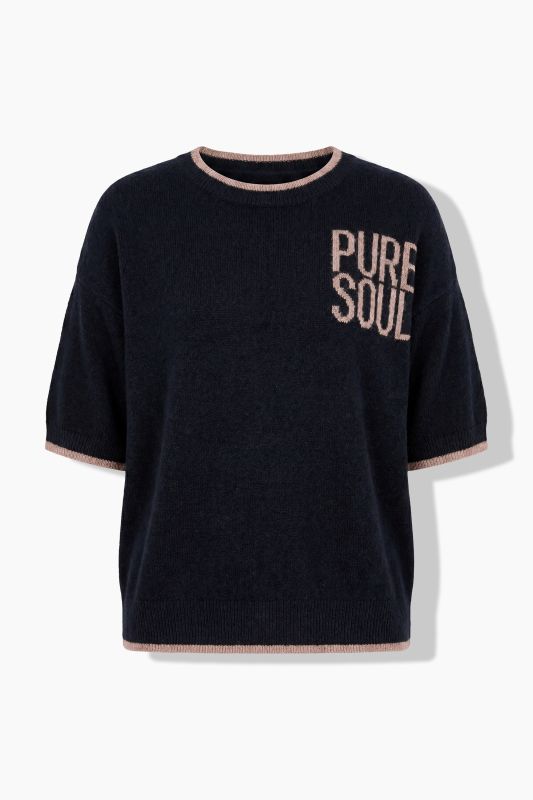 PURE SOUL Short Sleeve Sweater