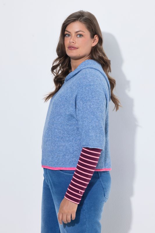 Short Sleeve Hooded Sweater