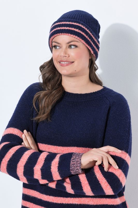 Reversible Striped Beanie